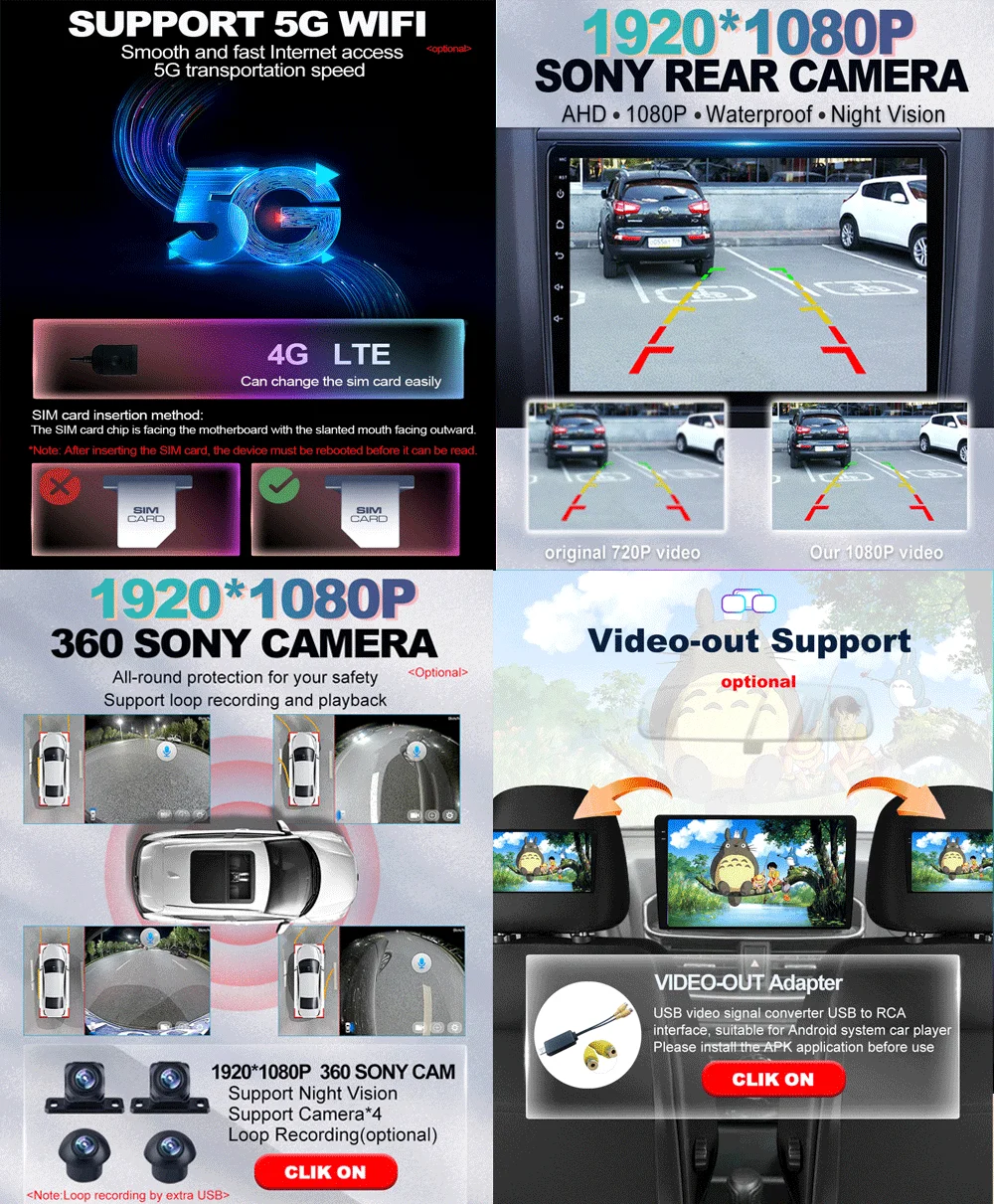 За Honda Odyssey 2005-2010 Авто Радио Мултимедиен Плейър 4G WIFI GPS Навигация 2din 8 основната Android 13 2Din CarPlay Auto RDS