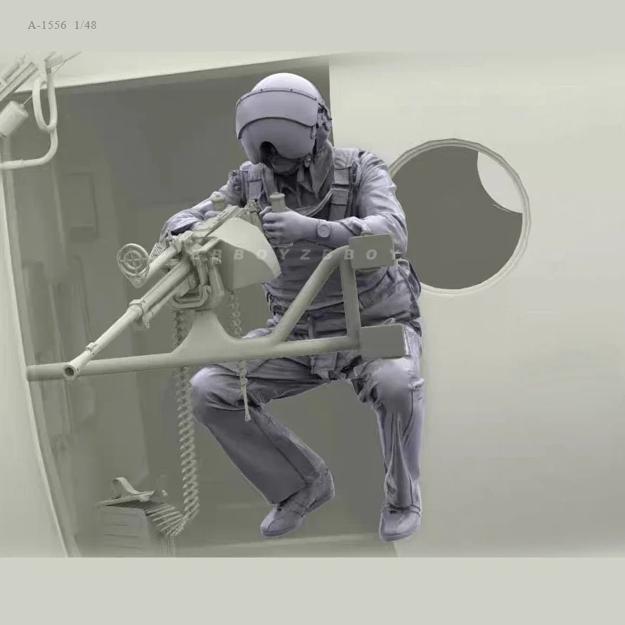 Комплекти модели на войник от смола 1/48, безцветен и събрана себе си фигурка A-1556 (за един човек, без оръжие)