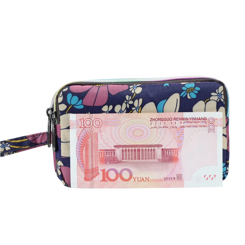 Красиви дамски чанти с цветни картички, трехслойные многофункционална портфейли, уличен държач за карти, чанти за монети и мобилни телефони.