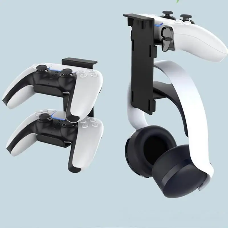 Кука за слушалки във формата на жаби за игралната конзола PS5 Подвижни висящи притежател на полици за съхранение на слушалки, аксесоари за X серията