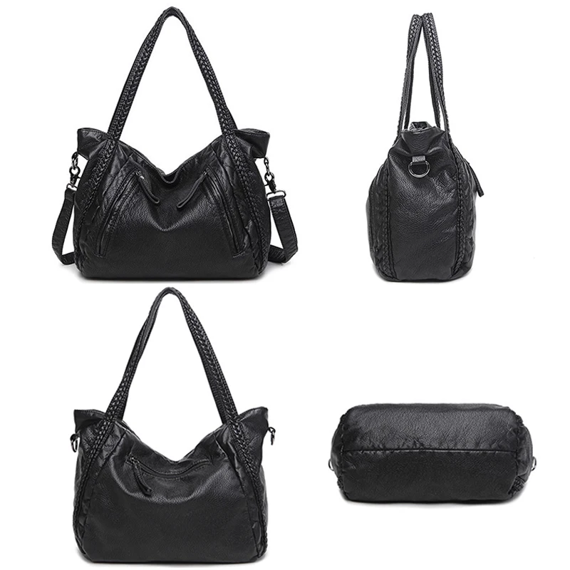 Луксозни чанти за жени, черни чанти, дамски чанти-незабавни посланици 2022, кожени чанти-скитници, голяма чанта през рамо Bolsa Feminina