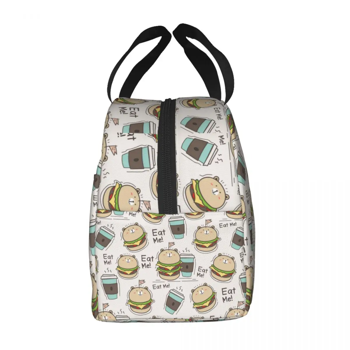 Мечка Бургер Изолиран Обяд-Чанта за Жени Фланец Охладител утайка от Чаша Топлинна Обяд-Мъкна Плажа на Къмпинг, за Пътуване