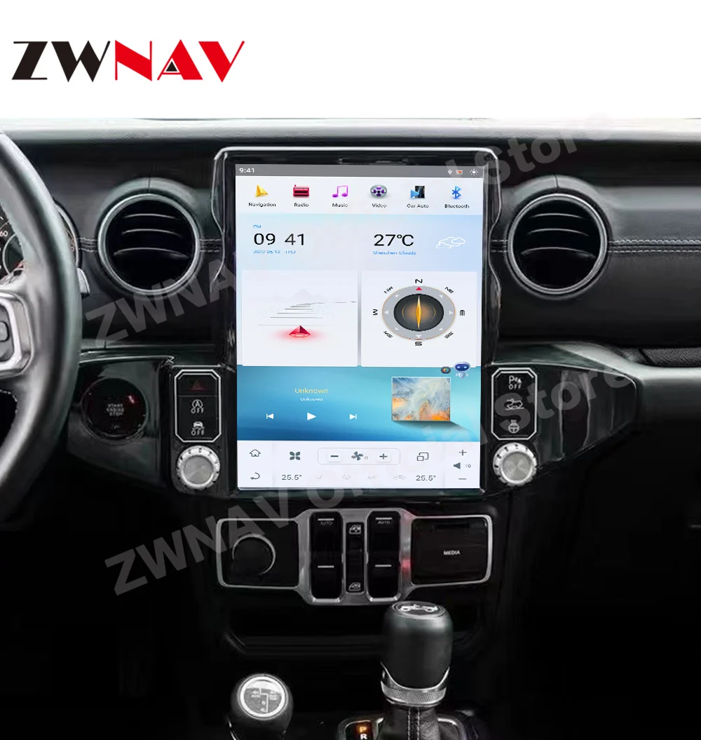 Мултимедия Qualcomm Tesa-Screen Android 11 За Jeep Wrangler 2018 2019 2020 2021 Актуализация На устройството Радио GPS навигация