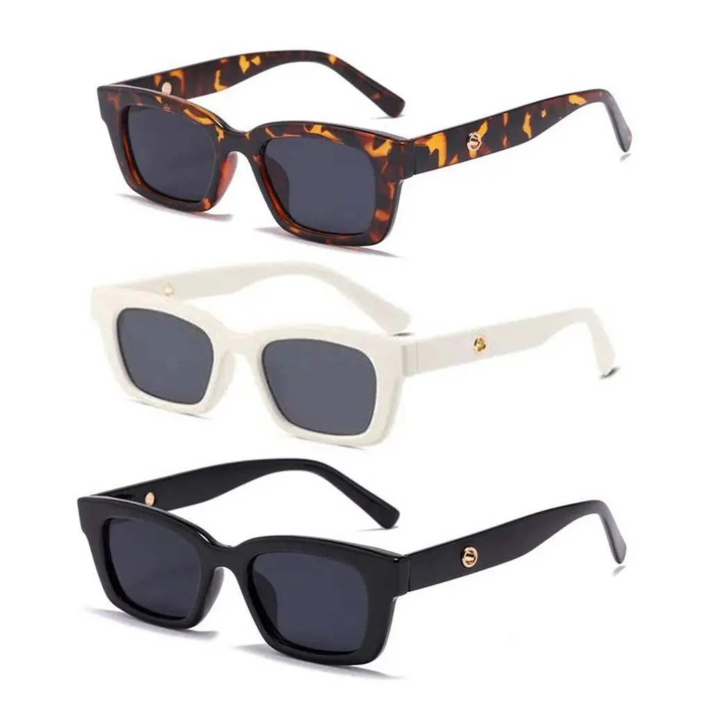 Нови модни Vintage Слънчеви очила Дамски Маркови Дизайнерски Ретро Правоъгълни Слънчеви очила Дамски Ins-Популярните Цветни Квадратни Очила