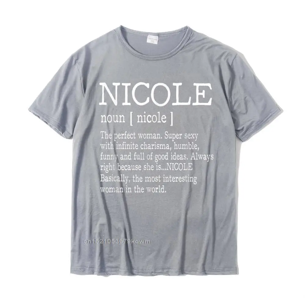 Определение за възрастни - Името Никол Женска тениска, забавни потници, тениски с принтом фънки върху памучна мъжка тениска по поръчка
