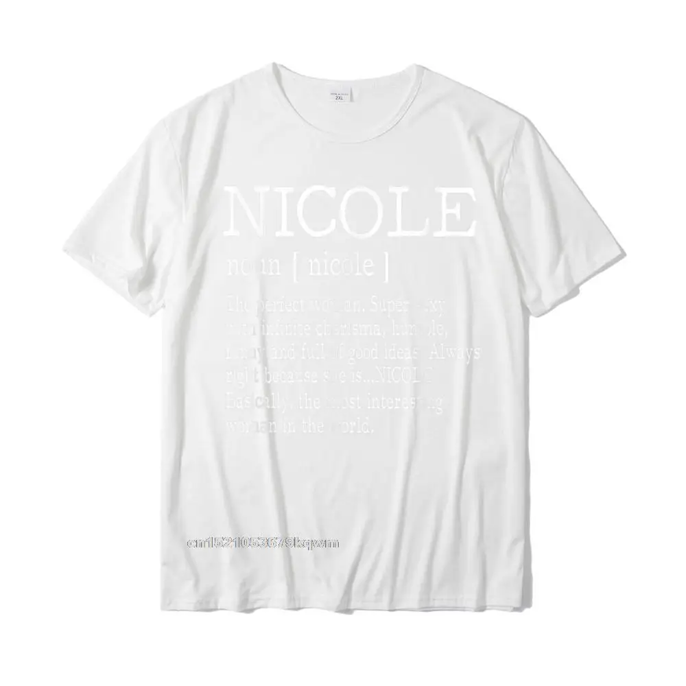 Определение за възрастни - Името Никол Женска тениска, забавни потници, тениски с принтом фънки върху памучна мъжка тениска по поръчка