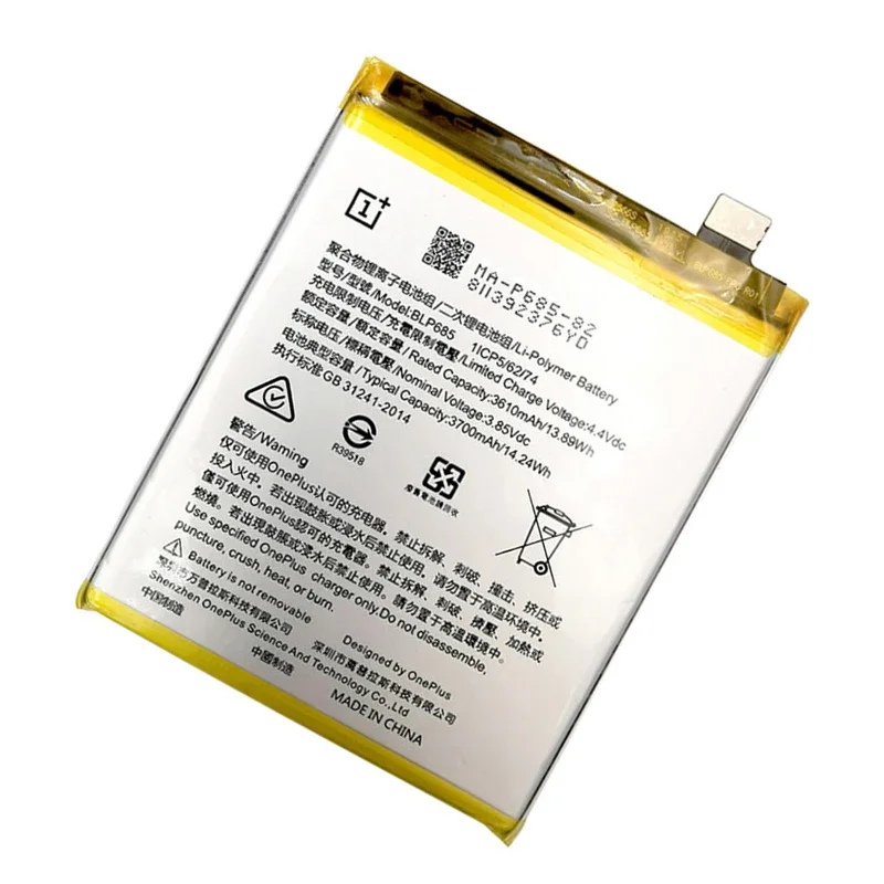 Оригиналната работа на смени Батерията на Телефона За OnePlus 6T 7 A6010 BLP685 3700mAh Висококачествени Сменяеми Литиево-йонни Батерии Безплатни Инструменти