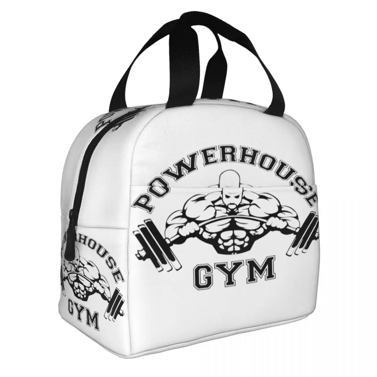 Пакети за обяд с логото на Powerhouse Gym с изолация за работа, училище, културизъм, фитнес, преносим термоохладитель Bento Box за жени и деца