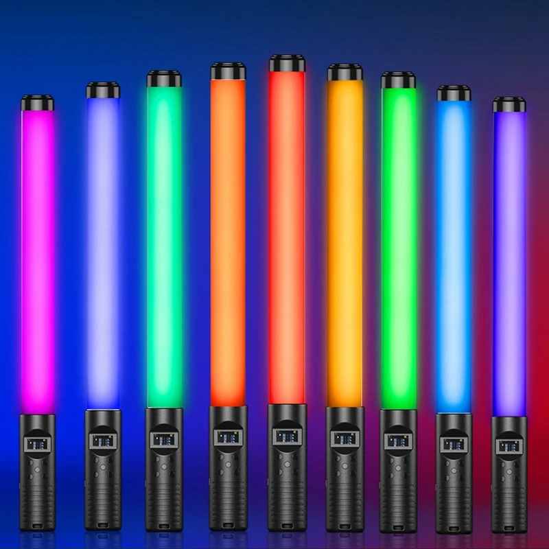 Палка-жезъл RGB, цветни led попълнете осветление, акумулаторна чрез USB за танци /партита, преносима светкавица Speedlite