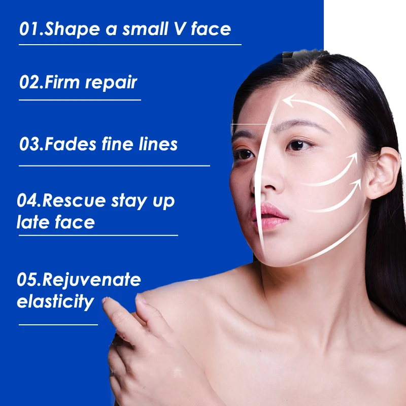 Подтягивающая Маска За Лице На Skin V Face Обновляющий Помощ Регенериращ Эссенцию Roll Beauty Лифтинг На Стягаща Превръзка За Мускулите