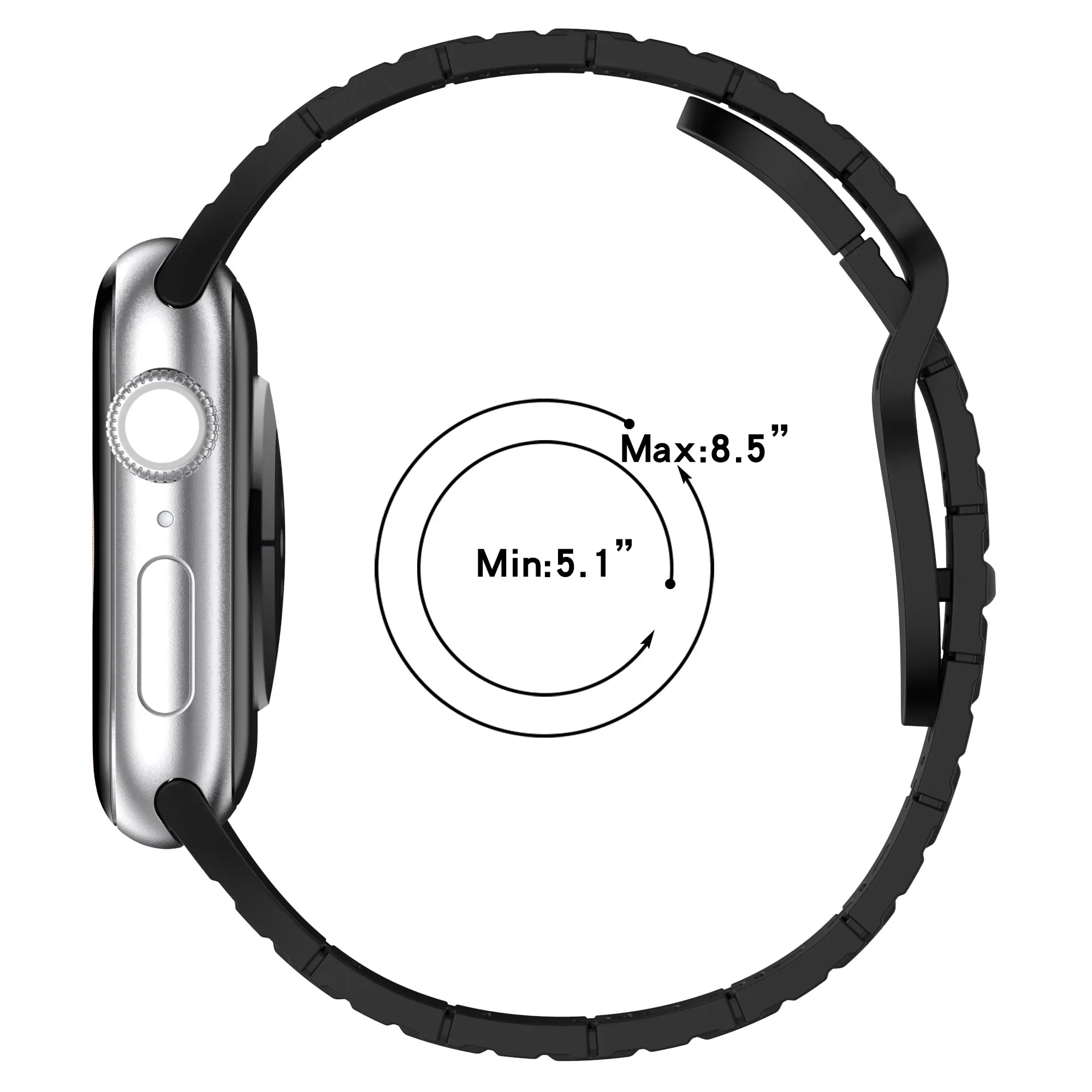 Покритие на Гумена Каишка за Apple Watch Ultra 49 мм 45 мм 41 мм 44 мм 42 мм 40 мм 38 мм Titanium Цвят Гривна Iwatch 8 7 6 5 4 3 Se