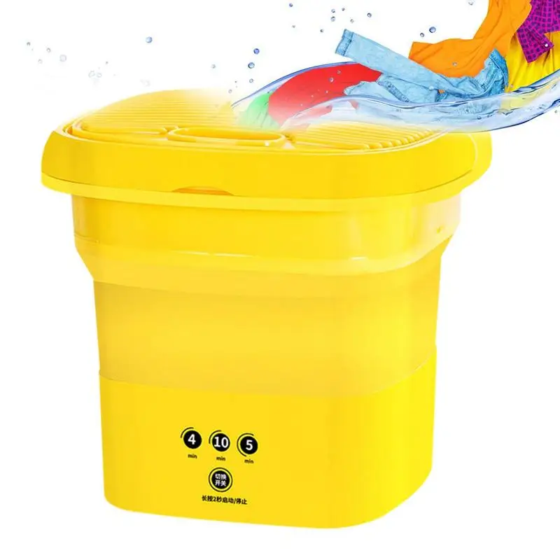 Портативна пералня Yellow Duck, малка перална машина със сензорен контрол, идеална за апартаменти, общежитие, къмпинг, каравани и пътуване