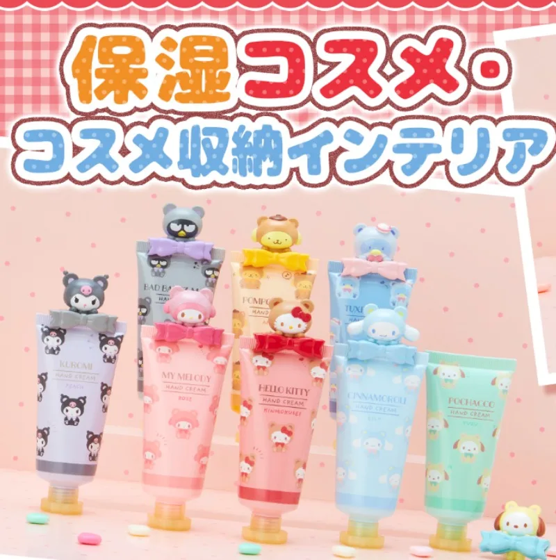 Предварителната Продажба На Балсам За Устни Sanrio Крем За Ръце Hello Kitty Kuromi My Melody Сладко Момиче Аниме Сърцето Овлажнител За Устни Хидратира Грижа За Кожата На Устните