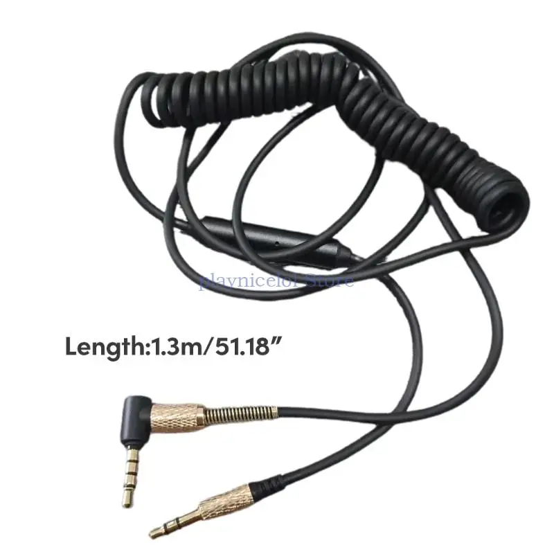 Прибиращ спирален кабел Кабел слушалки за Studio3 SOLO2 Major1 2-3 кабела 130 см E8BA