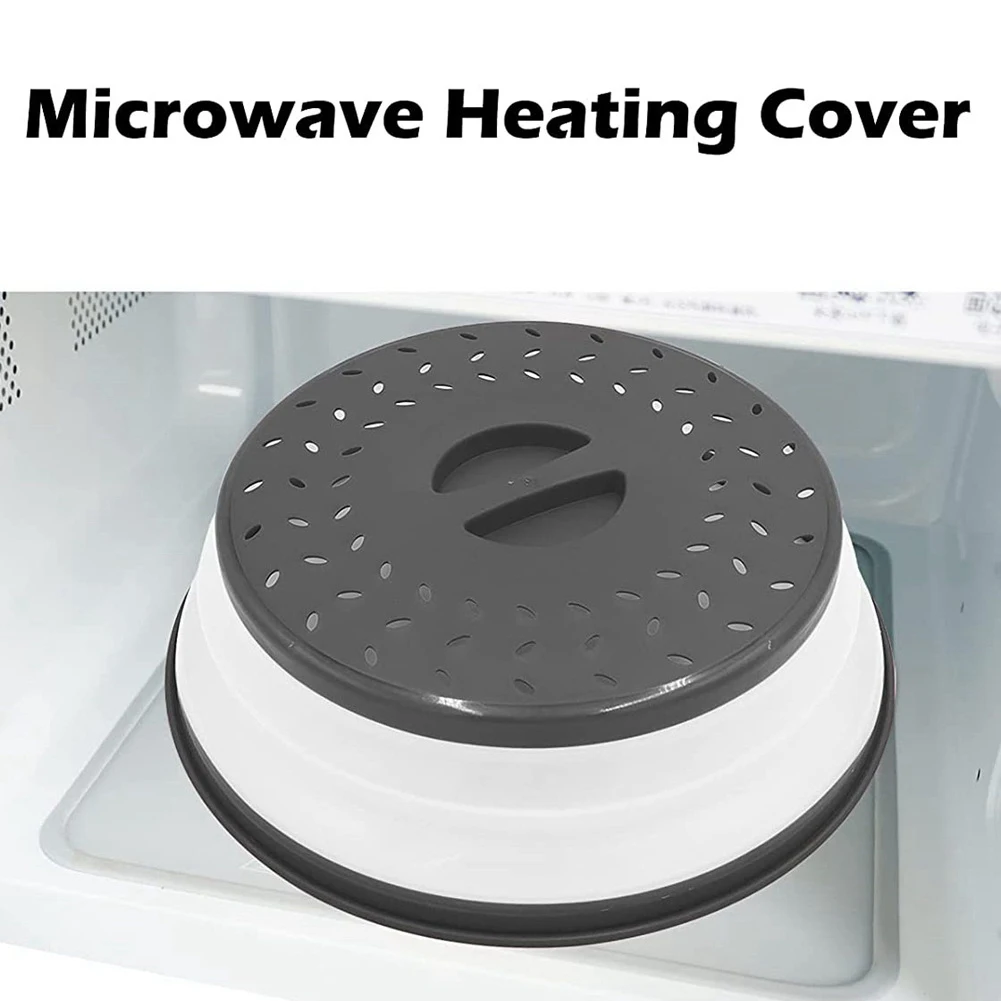 Разборная капачката на спрей за микровълнова печка, капак за микровълнова печка с удобна дръжка, кош за сита, могат да се мият в миялна машина