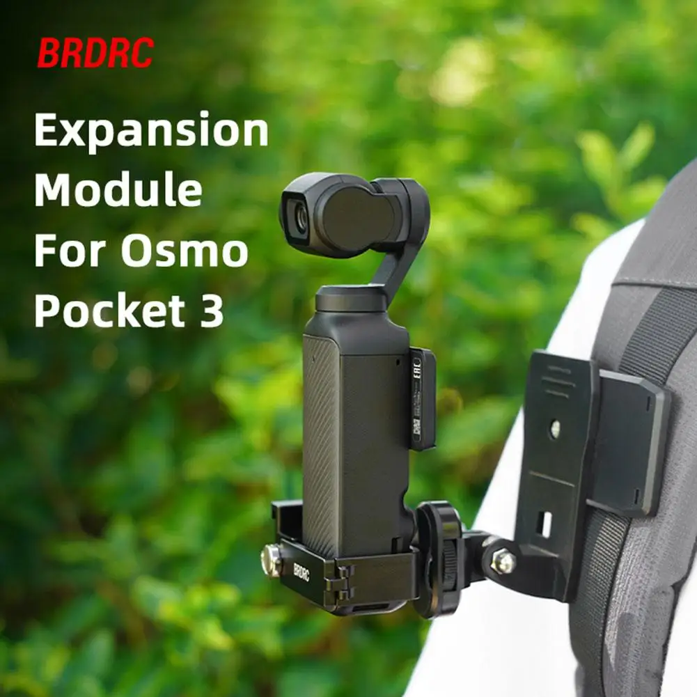 Разширителен модул BRDRC за преносим карданной камера Osmo Pocket 3 Адаптер скоба за разширяване Фиксиран Микрофон Скоба на лампата-светкавица