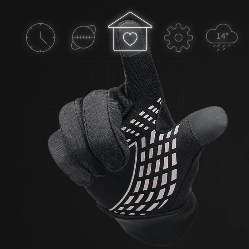Риболов в открито Водоустойчив мъжки ръкавици за сензорен екран Дамски Спортни Ветроупорен Дишащи Нескользящие ръкавици Lady Ski Есен