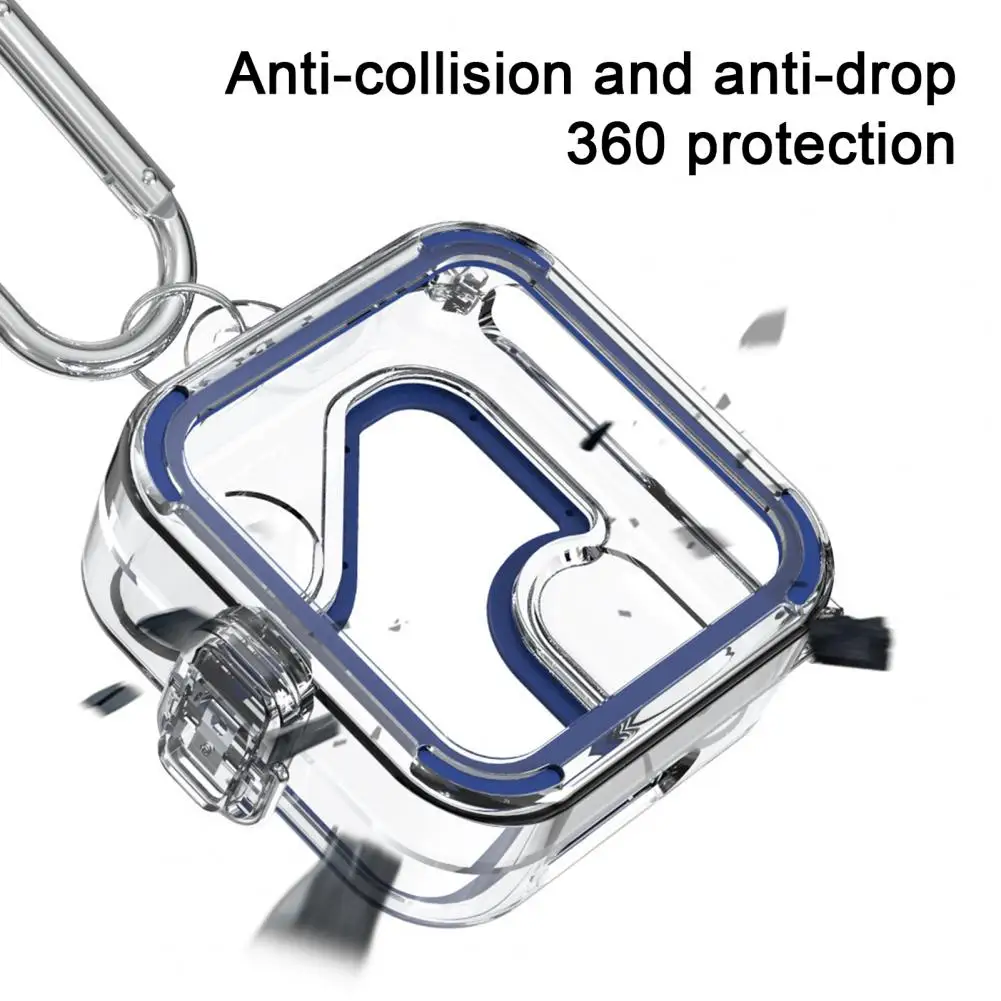 Сърцевината е прозрачен калъф за защита на слушалки Прозрачен калъф за слушалки с каишка устойчив на удари Точно дупка за нищо