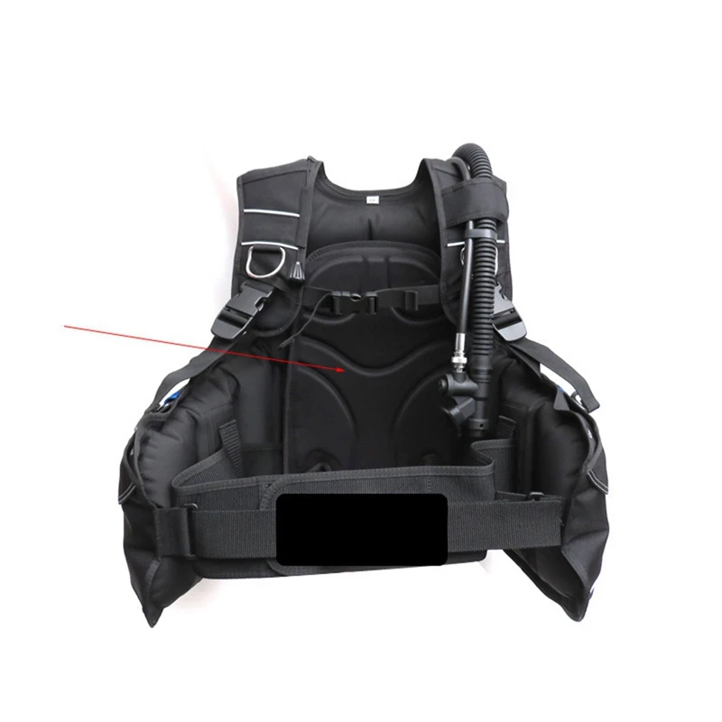 Тампон върху облегалката за гмуркане Професионална мека възглавница за гърба BCD за гмуркане Тампон върху облегалката на предпазен колан BCD