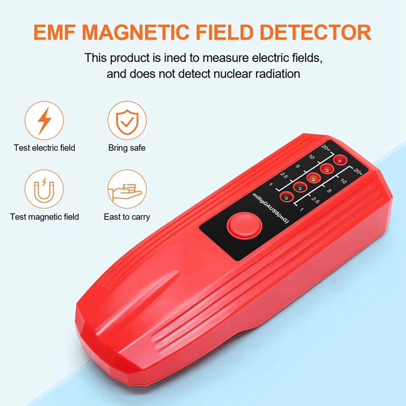 Тестер радиация, магнитното поле на ЕМП Цифров тестер за излъчване на електромагнитното поле, Дозиметър електрически, магнитни полета