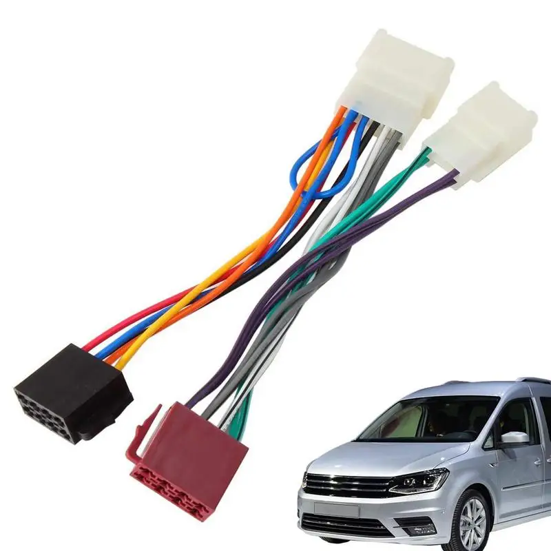 Универсални автомобилни адаптори, Теглене на проводници, Радио, Колан, тел ISO-тип, Комплект за свързване на автомобилното радио