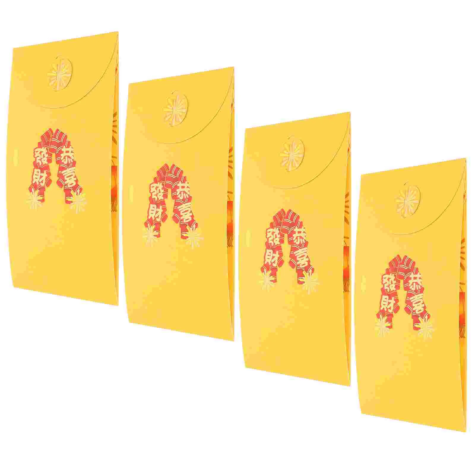 Хартиени червени пакети Годината на дракона Коледни пожелания Червени пликове Празнични червени пакети Червен пакет Хунбао Торби за пари, за късмет
