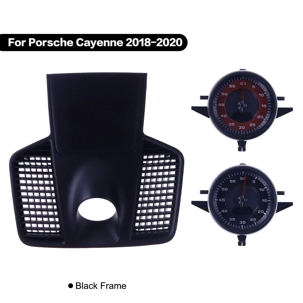 Централните часовник на арматурното табло на автомобила Хронометър с Компас Комплект защитни панели за Porsche Cayenne 2018 2019 2020 Времяомер Часовници Аксесоар
