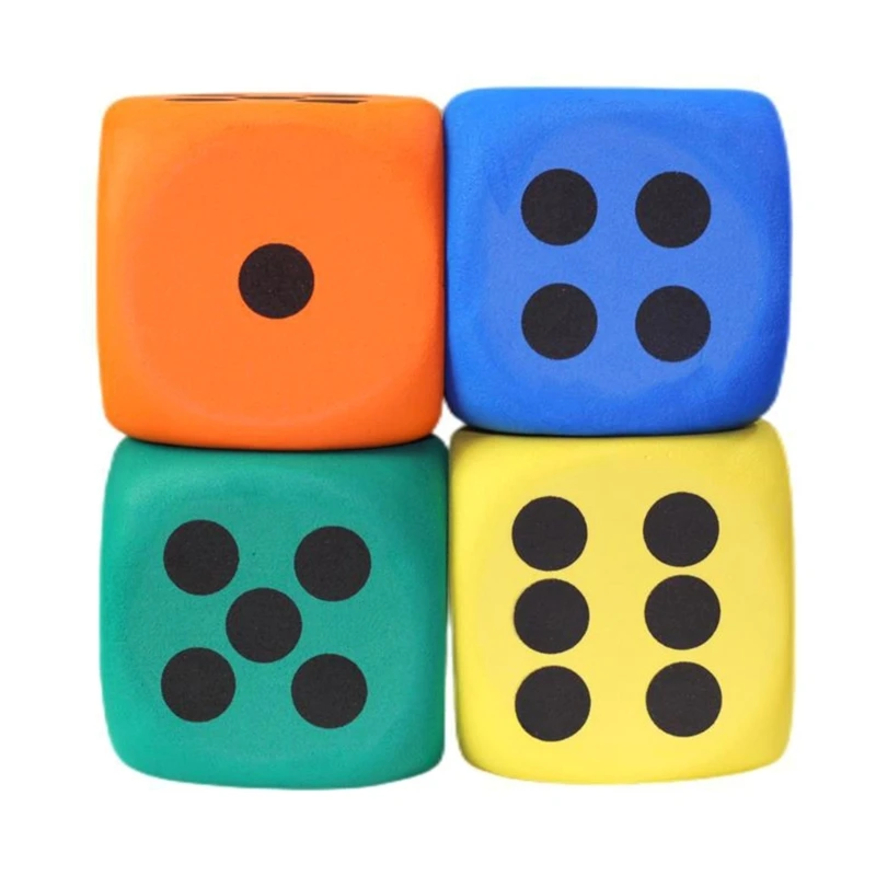 Шестоъгълник Кубчета, 8 cm Полистирен Кубчета, Точка Кубчета за десктоп игри по математика, Детски Кубчета