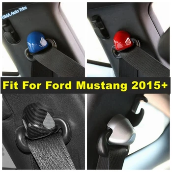 Автостайлинг, Защита на ключалката на колана, Декоративна накладки за Ford Mustang 2015 - 2019, Аксесоари за интериорен дизайн от ABS