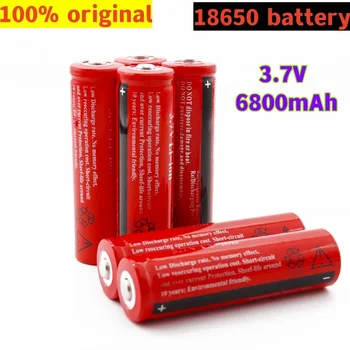 Безплатна доставка 3,7 6800 mah, акумулаторна литиево-йонна батерия 18650 за led фенерче, батерията Litio Battery