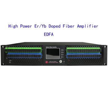 безплатна доставка 32x20dBm, 32x23dBm, 32x24dBm с кабел за Усилвател на оптични влакна WDM 1550nm с оптичен усилвател, легированным эрбием (EDFA)
