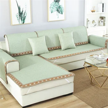 Възглавница за диван от ледената коприна, лятна възглавница, лесен луксозна подложка за дивана, летен нескользящий калъф за мека мебел за дневна