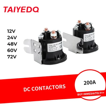 Възможност за превключване на контактите на контактора помпа за постоянен ток T1241-200 12V 24V 48V за контакторов вилочных мотокари