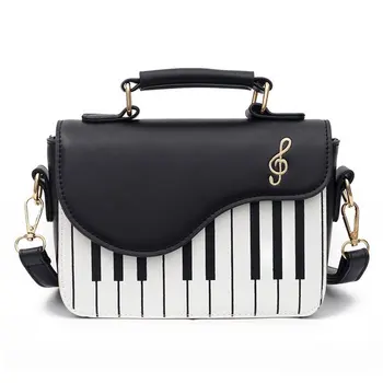 Дамска чанта с хубав модел пиано, с модерна кожена чанта, ежедневни дамски чанта през рамо, чанти за жени 2023, луксозна кожена дизайнерска чанта