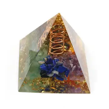 Декорация на дома, Енергийна Пирамида от Оргонита, Аура, за да проверите за Гадаене, Украса за Йога и Медитация, Защита за бродерия от смола, Щастлив Камък