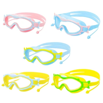 Детски очила за плуване, детски очила за плуване за момичета и момчета с защита срещу замъгляване, водоустойчив прозрачни лещи за деца 3-16 години
