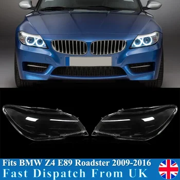 За BMW Z4 E89 2009-2016 Капак Фарове Лампа Лампа Прозрачен Корпус Фарове От Плексиглас и Подмяна на Абажура Капачка на Фенер