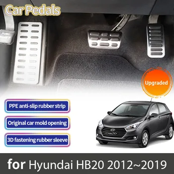 За Hyundai HB20 20 Accent HB20S Graviti HB20X 2012 ~ 2024 НА Ножных Педалите на Колата Покриване на Газта Спирачна Накладка Нескользящие Накладки на Педалите