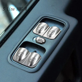 За Mercedes Benz G Class W463 2004-2011 Автомобилна врата, прозорец, бутон за повдигане на стъкло, капачка, етикет, декорация, Аксесоари за интериор на автомобил
