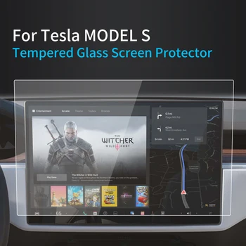 За Tesla Model S Защитен слой от закалено стъкло 2023, Защита навигатор, стикери за автомобил, автомобилни Аксесоари