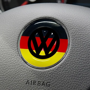 За VW Golf 6 7 Polo 9N Passat B7 Tiguan, Touran Magotan Lavida Scirocco Волана на Колата на Предната Емблема Икона Стикер С Логото на