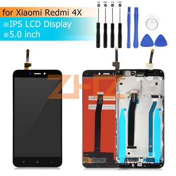 За Xiaomi Redmi 4X дисплей Сензорен Екран С Рамка Дигитайзер възли За Redmi 4X5,0 инча Подмяна на Резервни Части
