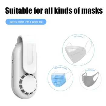 За преносим вентилатор, годни за носене, спорт охлаждаща маска за лице, лятна перезаряжаемого на въздушния филтър Mini USB, годни за лично носене.