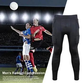 Заглушителен мъжки защитни панталони, за да предпази от сблъсъци, Баскетболни спортни чорапи, Гамаши, наколенници, защитни, спортни компресия панталони
