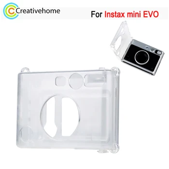 Защитен калъф с каишка от прозрачен кристал Haweel за фотоапарат FUJIFILM Instax mini EVO с каишка