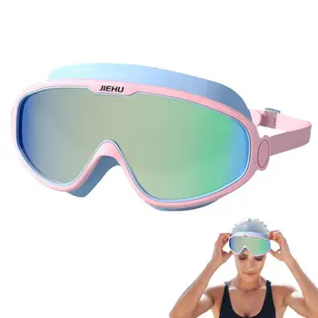 Защитни очила за възрастни с защита от uv, водоустойчив очила за плуване за възрастни в голяма рамка, водоустойчив очила за плуване, с ясна визия за мъже и жени