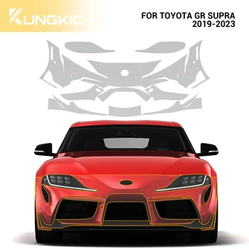 Защитно Фолио За Toyota Supra GR A90 A91 MK5 2019 2020 2021 2022 PPF Pre-Cut Kit TPU Прозрачна Устойчива На Надраскване Стикер