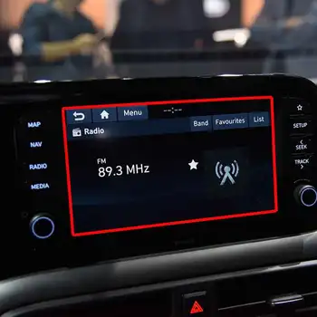 Защитно фолио от закалено стъкло за Hyundai Grand i10 2021 2022, 8-инчов автомобилен информационно-развлекателен дисплей, GPS-навигация и Автоматична защита