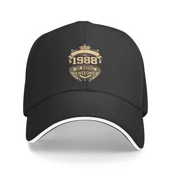 Изработена по поръчка бейзболна шапка 1988 Years Of Being Страхотно за рожден ден, Солнцезащитная Дамски Мъжки регулируема шапка за татко, пролет