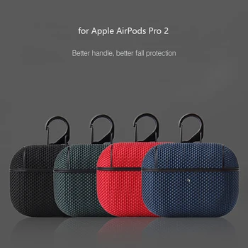 Калъф за Apple Airpods Pro 2-ро поколение Защитен калъф устойчив на удари Найлонов Калъф за носене Безжична Bluetooth Калъф за слушалки AirPods 3 2 1 Pro